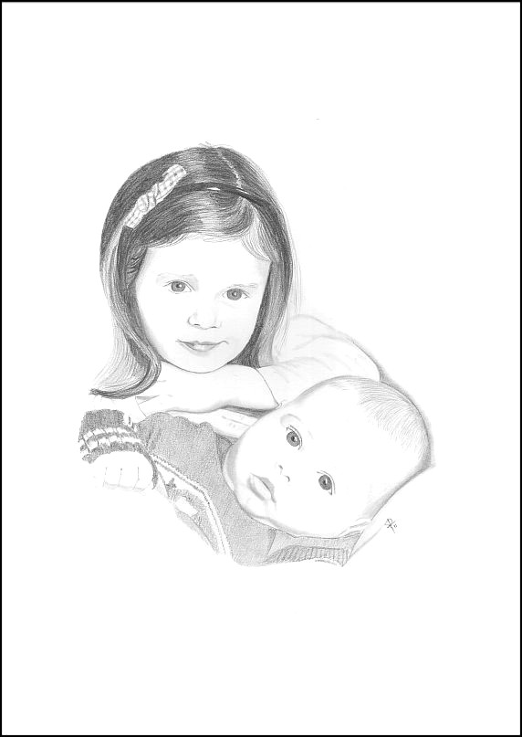 Bleistiftzeichnung Portrait Prof Dr med Th D