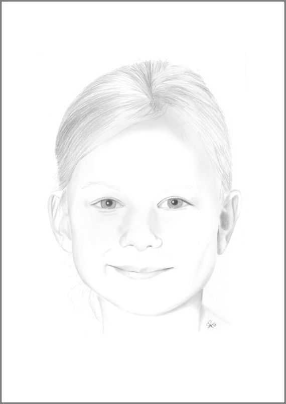 Bleistiftzeichnung Portrait Eva