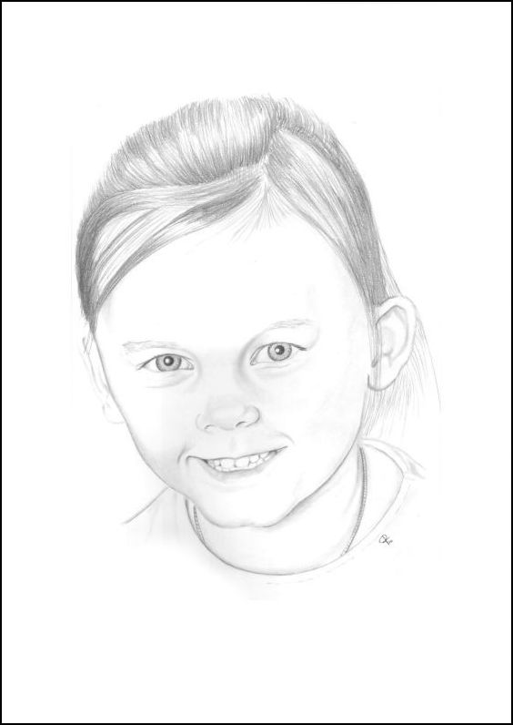 Bleistiftzeichnung Portrait Fiene