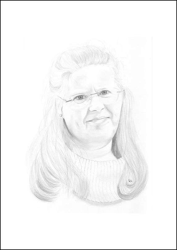 Bleistiftzeichnung Portrait Ann