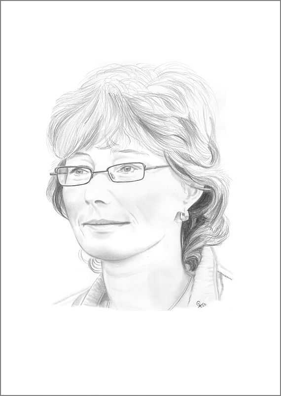 Bleistiftzeichnung PortraitPetra