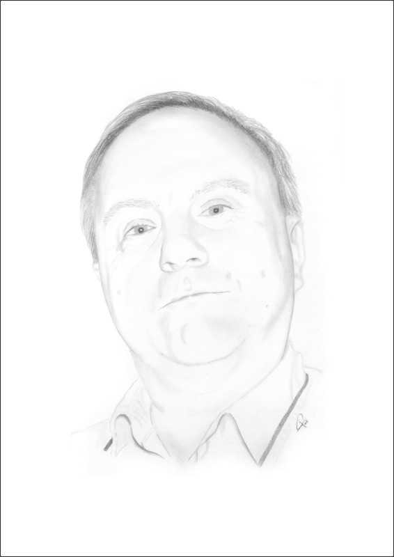 Bleistiftzeichnung PortraitRainer